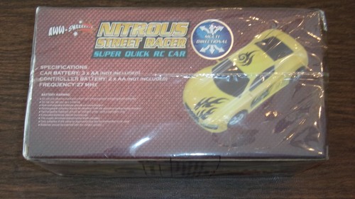 NIB Nitrous Street Racer Super Quick Radio Control Car Yellow Frequency 27 MHz - Picture 4 of 7
