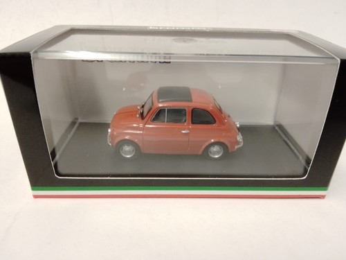 Fiat 500 Normale Fermée 1957 Gris Clair – Brumm R343-01 – Miniature 1/43 – Collection