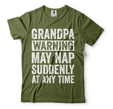 Mens Grandpa Tee Funny Grandpa Tee Grandpa May Nap Shirt Funny Grandfather Tee