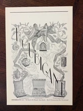 1924 vintage original print ad Houbigant Perfume Company, New York