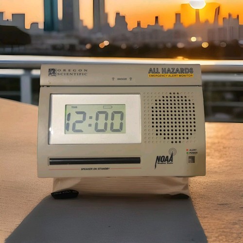 Oregon Scientific All Hazards Weather Radio NOAA Emergency Alert WR-3000 Clock - Picture 13 of 13