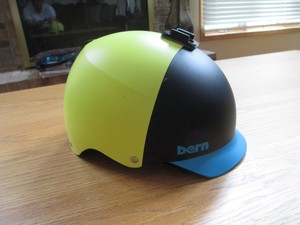 Details About Bern Helmet Bike Skate Board Snow Sink Fit Matte Black Yellow Blue