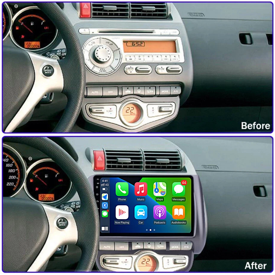 Für Honda Fit/Jazz/City 2002-2007 Android 14 Autoradio CarPlay Navi GPS 8G+256GB - Bild 2 von 4