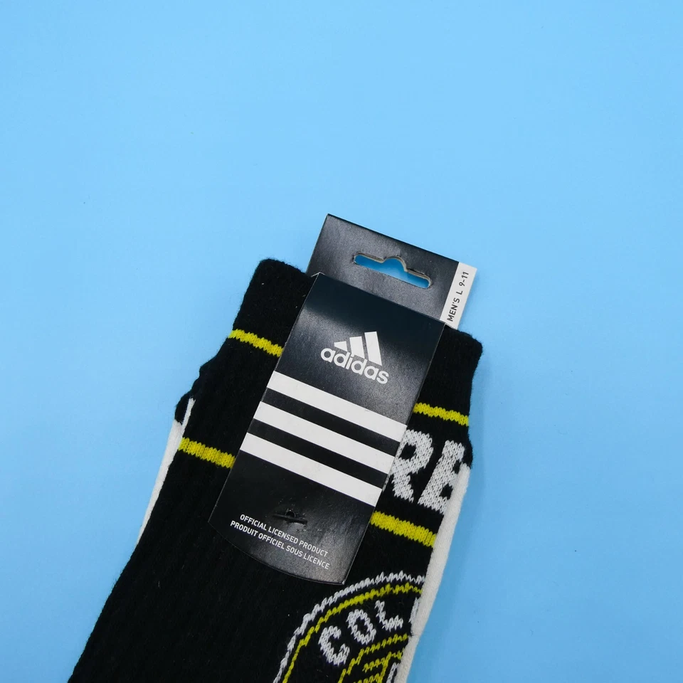 Columbus Crew SC Calcetines Para Hombre Grande Talla 9-11 Adidas Negro Fútbol Mid Y2K Foto 3 de 3