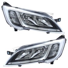 Headlights Fits Fiat Ducato Van 2014-> With Non-LED Daytime Running Lamps 1 Pair