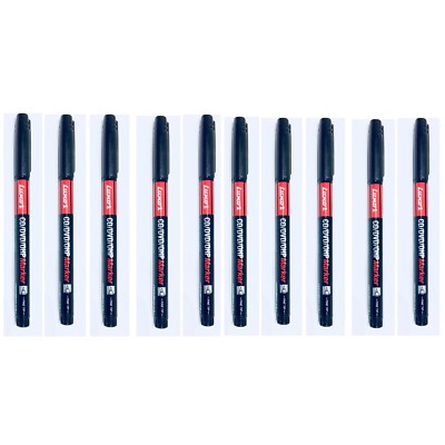 FEINE SPITZE Permanent Marker Stifte SCHWARZ CD / DVD Stifte Luxor 