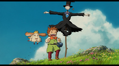 Anime howls moving castle miyazaki hayao clear sky grass Play Gaming Mat Desk