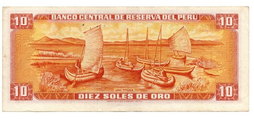 Perú 1976, 10 Soles, Serie I472156479 P#112, Garcilaso de la Vega, accept offers - Picture 2 of 2