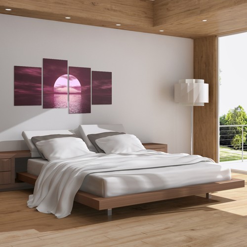 Extra Large Plum Canvas Wall Art Pictures 130cm Wide Prints XL 4004 - Picture 2 of 9