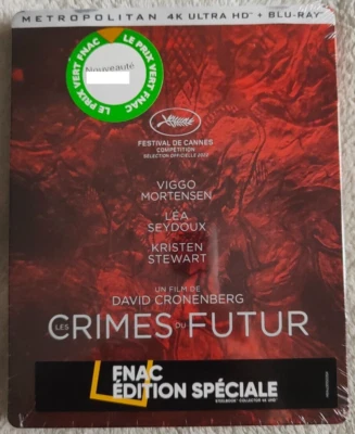 Les Crimes du futur Edition Spéciale Limitée Fnac Steelbook Blu-ray 4K - Photo 1/4