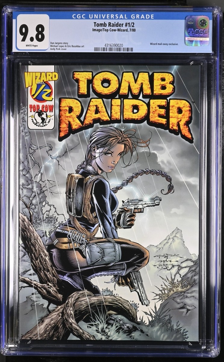 TOMB RAIDER #1/2 CGC 9.8 Wizard/Top Cow Comics July 2000 Lara