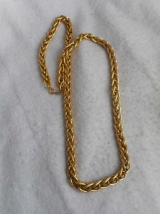8mm grams monet tone chain necklace multi link gold