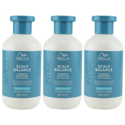 Wella Invigo Scalp Balance Sensitive Scalp 3 x 300 ml Anti Schuppen Shampoo Set