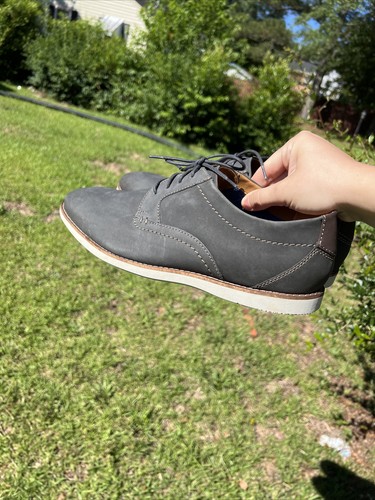 NEW Clarks Collection Gray Nubuck Lace Up Oxford Shoes Men Size 12 M - Picture 8 of 12
