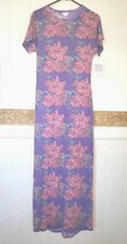 NWT Luaroe Maria Lilac with Pink Floral Dress Sz XS