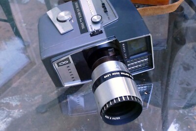 Revere 8 Eye-Matic 8mm Model 143 Power Zoom Camera w/ Raptar Lens