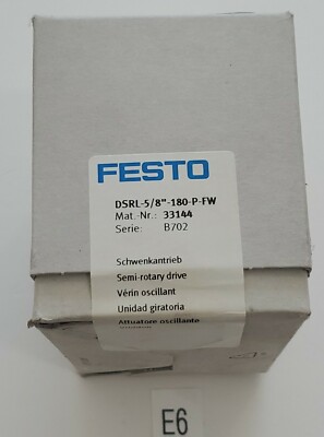 *NEW SEALED BOX* Festo DSRL-5/8''-180-P-FW Semi-Rotary Drive 33144 + Warranty! 