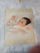 Bessir Pease Gutmann Baby First Year Calendar Vintage Milestone NOS 1987