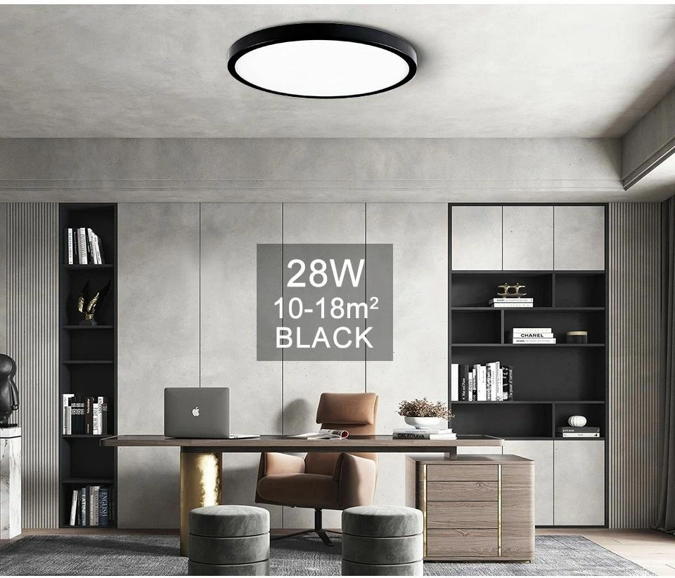 LED Ceiling Lamps 20inch Large Bedroom Ceiling Room Lights Lighting Fixture Thin
