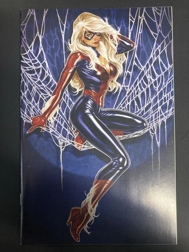 AMAZING SPIDERMAN 1 MARK BROOKS BLUE VIRGIN VARIANT FN+ BLACK CAT B vol 5 2018