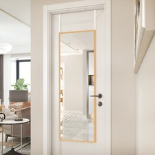 Long Wall Mirror Over Door Hanging Full Length Mirrors Metal Frame Dormitory UK