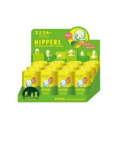SMISKI HIPPERS Figure 12 Packs Assort Box GLOW IN THE DARK 2024 JP New - Picture 2 of 9