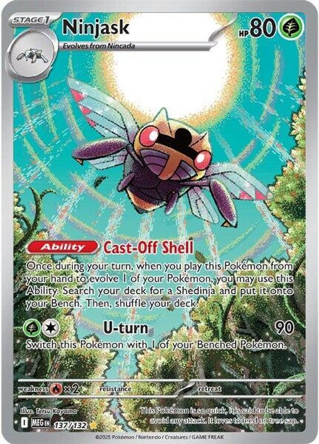 Pokemon Ninjask (137/190) Mega Evolution LP HOLO