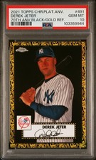 2021 Topps Chrome Platinum Aniv. Derek Jeter Black Gold Refractor SGC 10 POP 1!