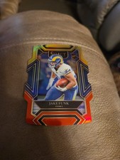 2021 Panini Select Red Yellow Club Level Die Cut Jake Funk Rookie Los Angeles