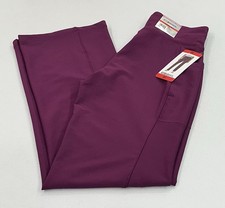 32 Degrees Cool Women's High-Rise Ribbed Active Flare Pants, Purple, Size M