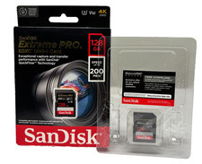SanDisk Extreme PRO SDSDXXD-128G-GN4IN, 128GB SDXC UHS-I Memory Card - Open Box