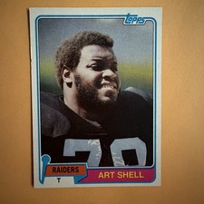1981 Topps ART SHELL #43 Oakland Raiders HOF