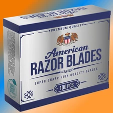 The Shave Factory American Razor Blades - Double Edge Razor Blade (100 pcs)