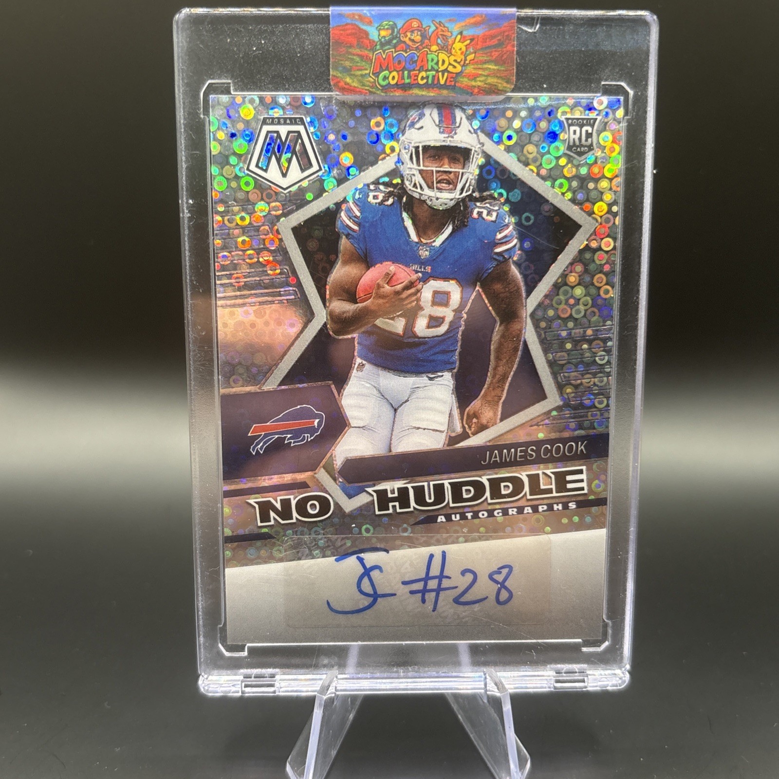 James Cook Panini Mosaic Autographs No Huddle #ANHJC Base