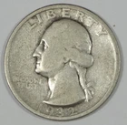 1932-S Washington Quarter FINE Silver 25c