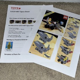 Lego Space Set #6847 Space Dozer 100% Complete No Manual PlsCDesc 1985?