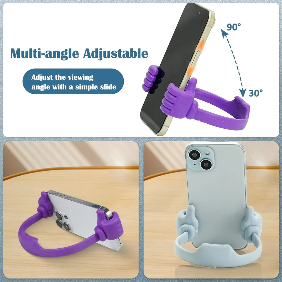 HONSKY 3361942 Cute Thumbs Up Adjustable Tpu Flexible Mobile Cell Phone Table... - Image 4 of 4