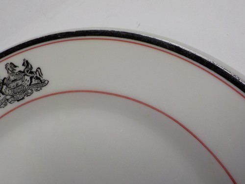 Red & Black Band Jackson China Restaurant Ware Plate 7 1/4" with PA. State Seal - Picture 4 of 7