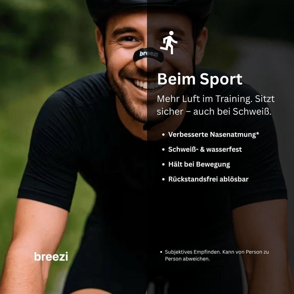 Breezi Premium Nasenpflaster Stripes – Besser atmen, mehr Komfort, 30 Stück  ✅ - Bild 3 von 4