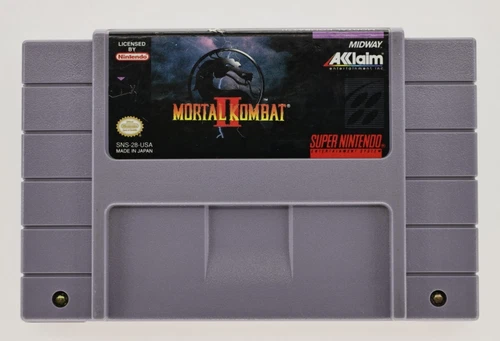 Mortal Kombat II Super Nintendo SNES 1994 Tested Cleaned
