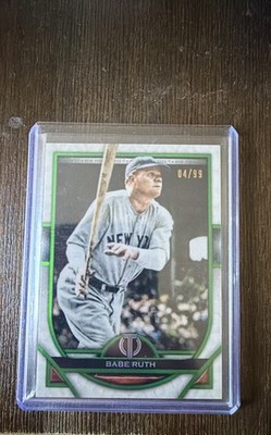 2021 Topps Tribute - Babe Ruth #60 Green /99