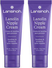 Lanolin Nipple Cream Safe for Breastfeeding Baby, 100 Natural Nipple Butter, Br