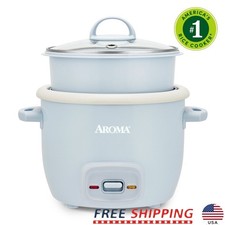 4-Cup Small Rice Cooker W/ Steamer Nonstick Ceramic Automatic Warm Function New