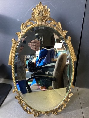 Vintage Atsonea Superior Products England Ornate Wall Mirror/Free Standing 20 