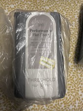 NEW Threshold KING 400 Thread Count Performance Flat Sheet Metallic Grey