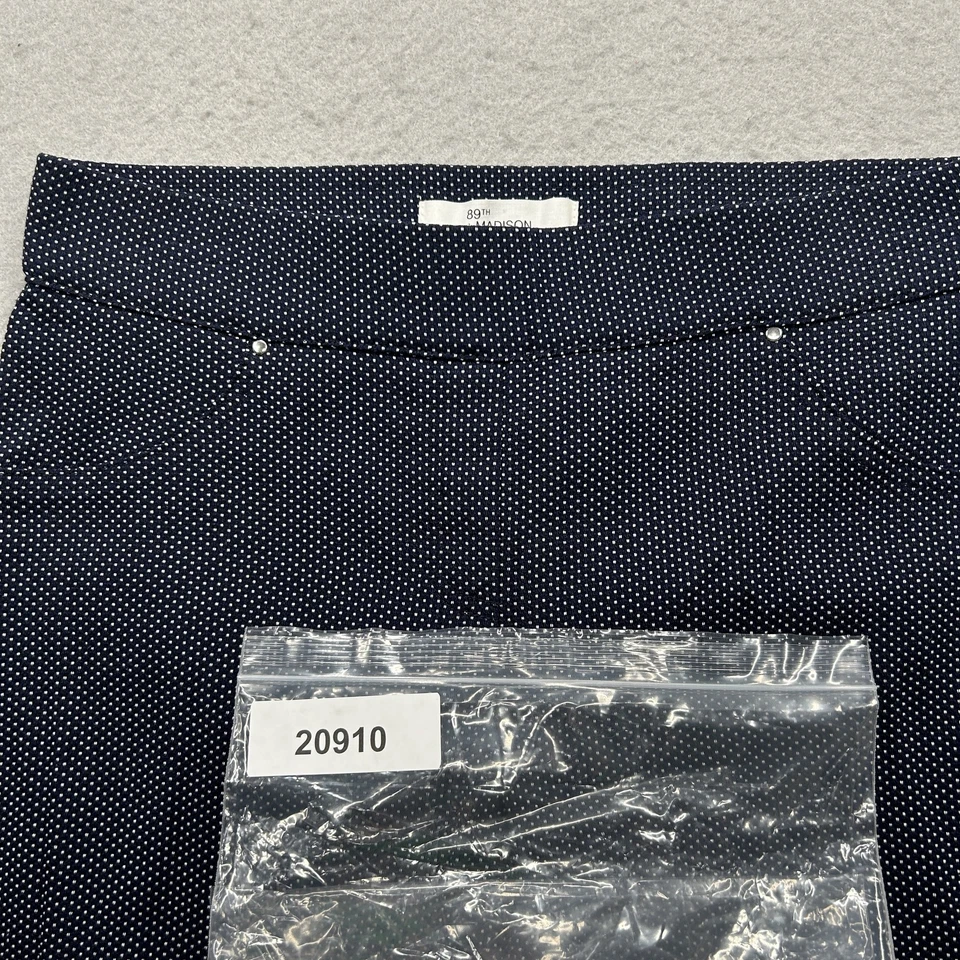 Pantalones para mujer 89TH + MADISON talla PM azul marino a lunares  Foto 4 de 4