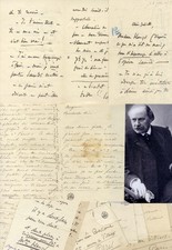COMPOSER Jules Massenet FOUR autograph letters & enclosures