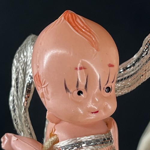 Lotto Vintage 5 Celluloide 2,75” Miniatura Giappone Braccia Snodate Kewpie Doll - Foto 5 di 16