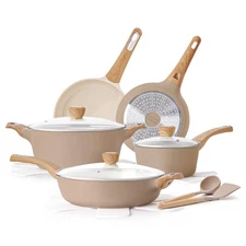 Ceramic Pots and Pans Set Nonstick, Kitchen Cookware Sets, 14-Piece Induction...