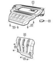Genuine Mopar Engine Cover 68146205ac